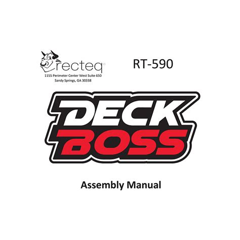 Recteq rt 590 manual - Deck Boss 590 Assembly Video – recteq. recteq. Our Products. Deck Boss 590 Wood Pellet Grill | Support.